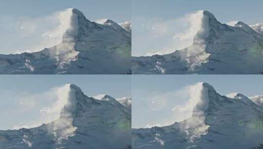 美丽雪山山峰高清在线视频素材下载