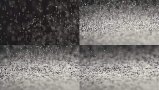 盐粒 高速摄影 微距高清在线视频素材下载