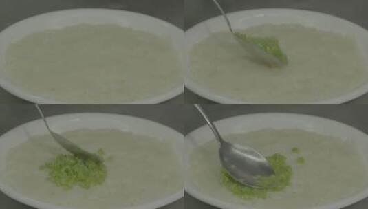 素食餐厅太极土豆泥的制作流程LOG视频素材高清在线视频素材下载
