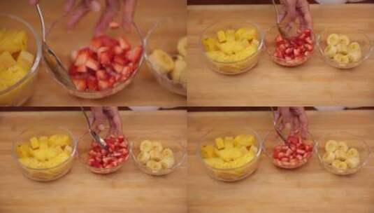 【镜头合集】各种水果炸水果汁榨汁机高清在线视频素材下载