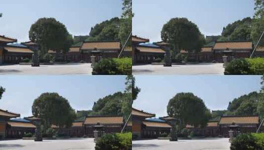 浙江普陀山宝陀禅寺建筑实拍视频高清在线视频素材下载