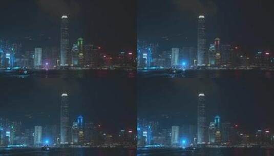 香港IFC夜景视频4K高清在线视频素材下载