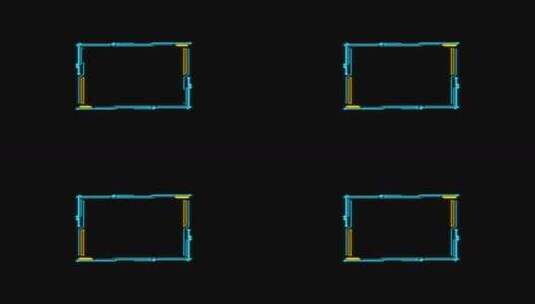 科技HUD 科技小元素 赛博朋克 虚拟数字高清在线视频素材下载
