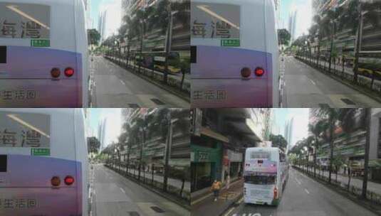 穿梭在香港街道上高清在线视频素材下载