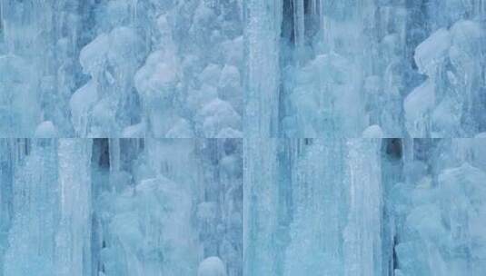 冰碉冰瀑冰锥冰雪大世界旅游高清在线视频素材下载
