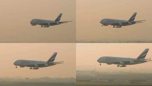阿联酋航空公司的飞机高清在线视频素材下载