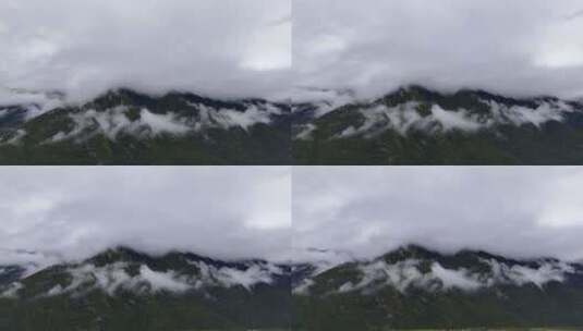 云雾萦绕的山脉高清在线视频素材下载