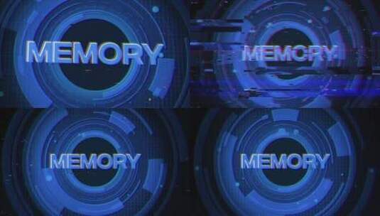 未来网络空间背景下的记忆词高清在线视频素材下载