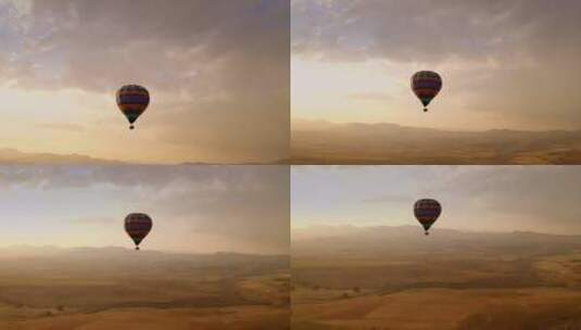 低空旅游热气球低空经济高清在线视频素材下载