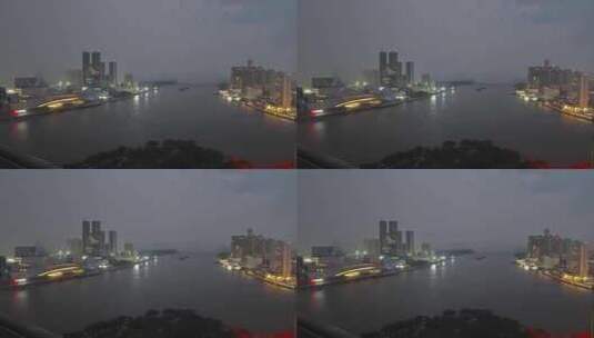 白鹅潭景观 广州三江汇聚高清在线视频素材下载