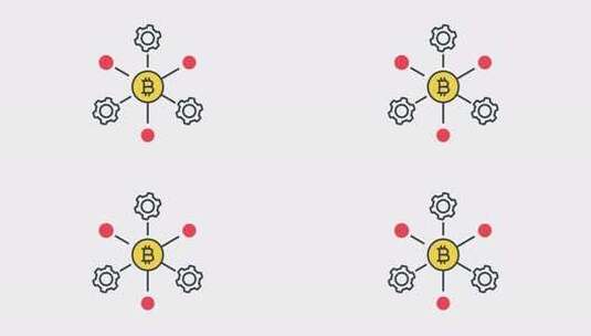 节点图标动画高清在线视频素材下载