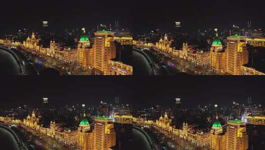万国建筑群夜景高清在线视频素材下载