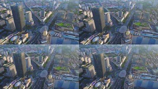 五角场 上海杨浦区  高架 城市交通车流高清在线视频素材下载