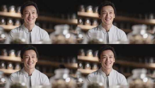 中医师的微笑传递健康与信任高清在线视频素材下载