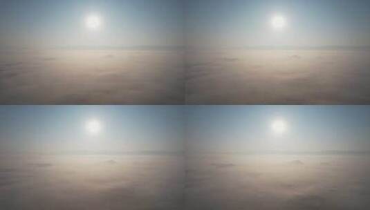 南方丘陵山川清晨迷雾日出云海航拍高清在线视频素材下载