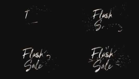 Flash Sale文字动画高清在线视频素材下载