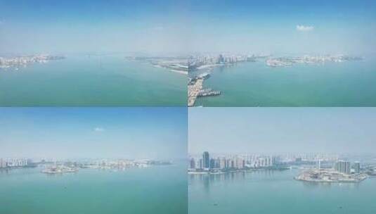 广东湛江海湾航拍高清在线视频素材下载