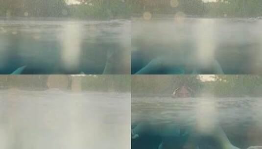 女人，漂浮，水下，雨高清在线视频素材下载