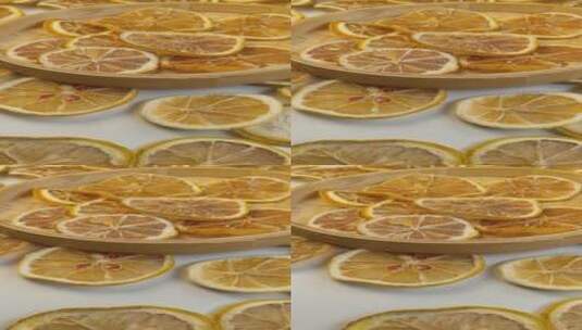 4K柠檬片柠檬干干柠檬水果高清在线视频素材下载