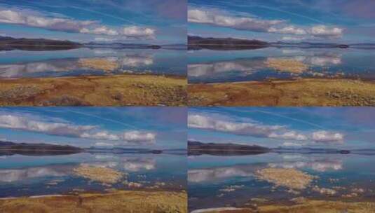 航拍莫诺湖风景高清在线视频素材下载