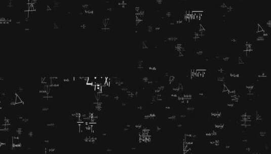 数学公式掉落视频2-带alpha通道高清在线视频素材下载