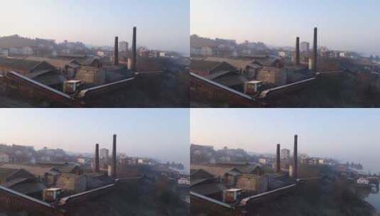 废弃的造船厂高清在线视频素材下载
