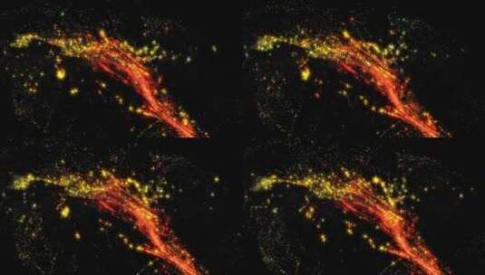 宇宙银河震撼粒子云团星空科幻科技特效电影高清在线视频素材下载