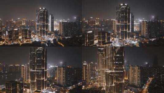 上海外滩金融中心高清在线视频素材下载