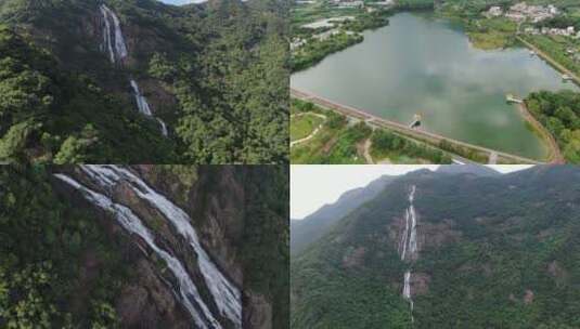 增城区白水寨景区航拍高清在线视频素材下载