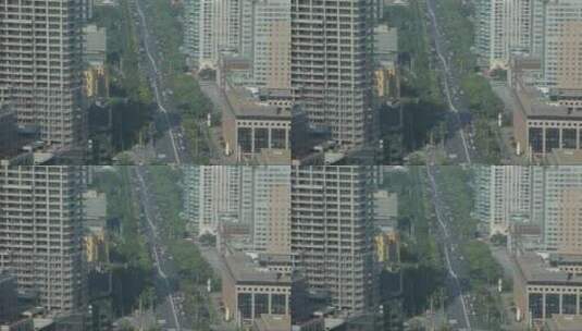 北京高空俯瞰城市交通高清在线视频素材下载