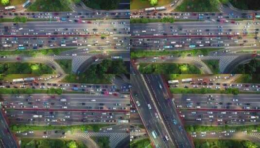 马路交通 环行立交桥 城市交通高清在线视频素材下载