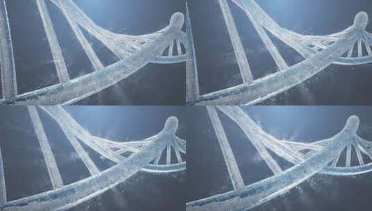 DNA生物分子链医学螺旋神经元结构 遗传高清在线视频素材下载