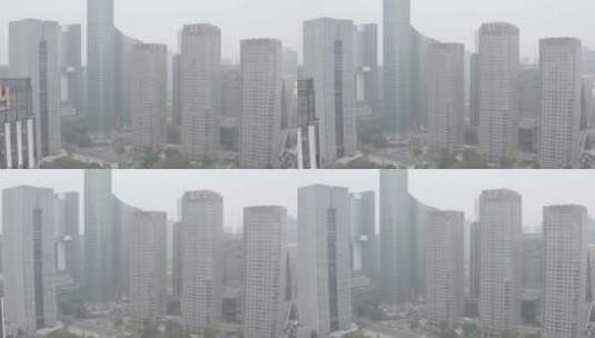 烟雾蒙蒙的杭州高清在线视频素材下载
