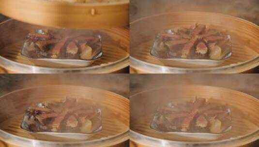 蒸笼冒热气 蒸笼特写 美食广告高清在线视频素材下载