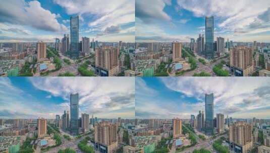 惠州佳兆业蓝天白云-4K-420-60P高清在线视频素材下载