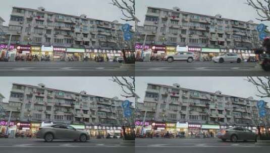 中国上海马路街头便利店市井生活气息空镜头高清在线视频素材下载