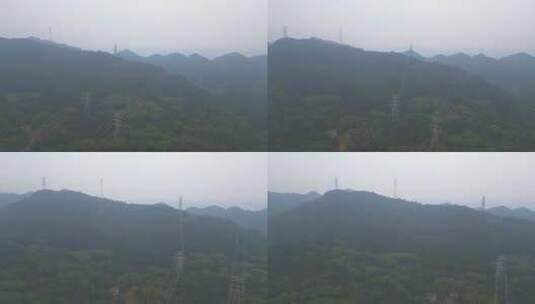 航拍重庆南岸区南山风光高清在线视频素材下载