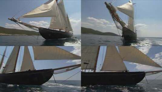 帆船航海扬帆起航远航励志梦想征程23高清在线视频素材下载