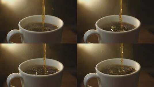 咖啡滴滴入杯中高清在线视频素材下载