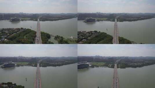 航拍江苏无锡京杭运河高清在线视频素材下载
