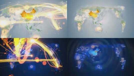 保定满城区地图辐射到世界覆盖全球 16高清在线视频素材下载