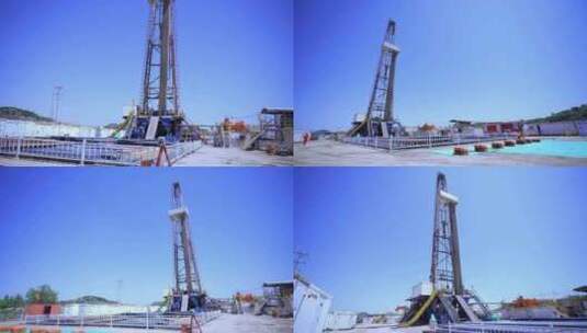 中国石油井架高清在线视频素材下载