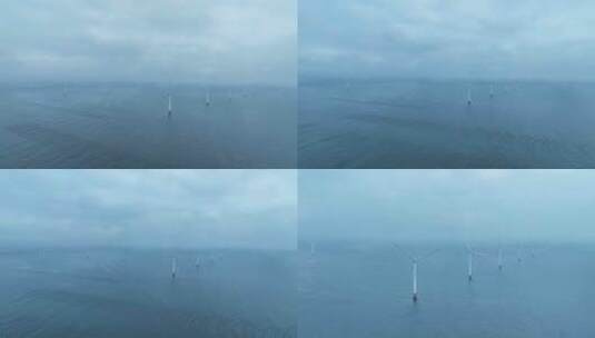 海上风电 海边风电 储能高清在线视频素材下载