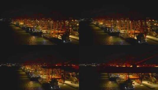 北部湾港钦州港区8K航拍视频高清在线视频素材下载