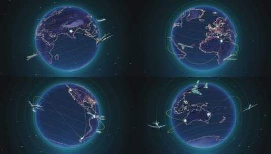 科技信息化3D地球高清在线视频素材下载