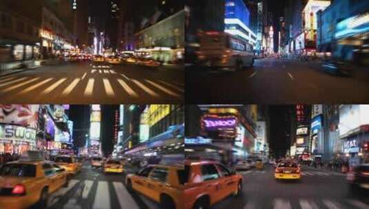 城市的马路夜景高清在线视频素材下载
