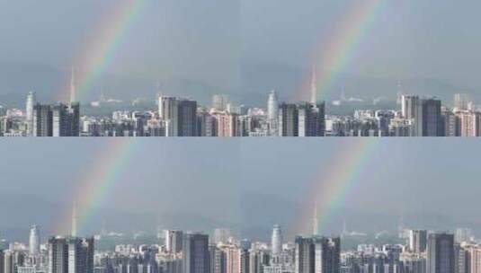 中国广东省广州市城区彩虹高清在线视频素材下载