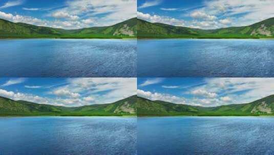 湖水淡水湖泊自然风景生态环境高清在线视频素材下载