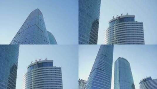 高楼大厦城市建筑楼体高清在线视频素材下载
