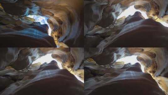 黑河大峡谷缝隙高清在线视频素材下载